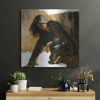 Luxe Metal Art 'Spur' by J. E. Knauf, Metal Wall Art,24x24