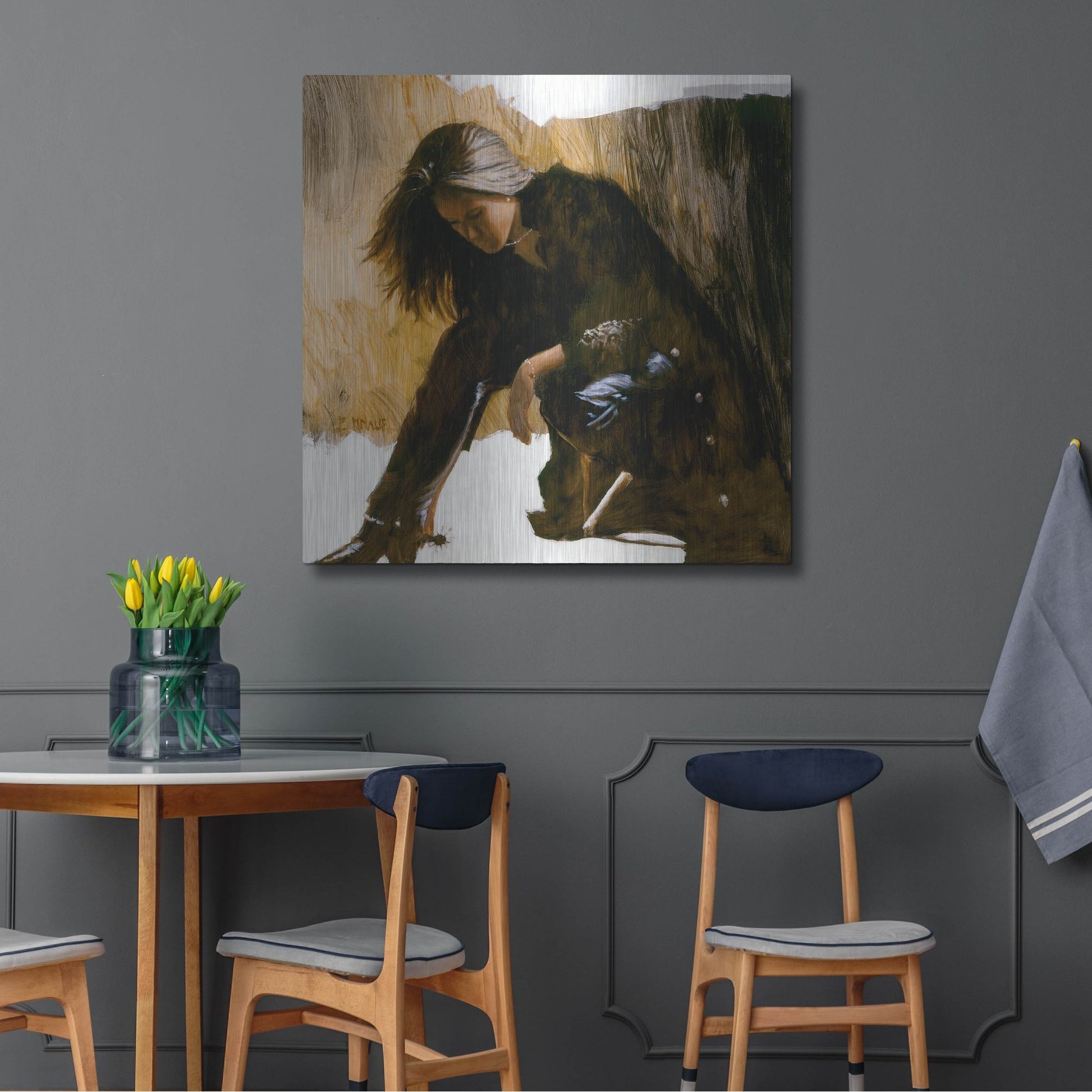 Luxe Metal Art 'Spur' by J. E. Knauf, Metal Wall Art,36x36