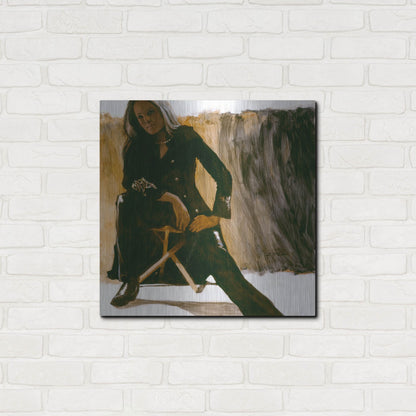 Luxe Metal Art 'Leathers' by J. E. Knauf, Metal Wall Art,24x24