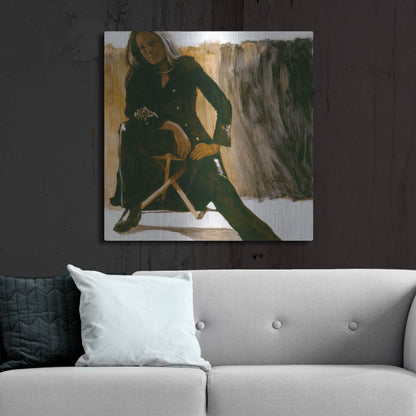 Luxe Metal Art 'Leathers' by J. E. Knauf, Metal Wall Art,36x36