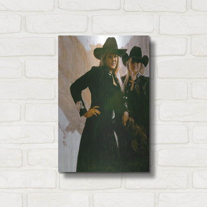 Luxe Metal Art 'Attitude' by J. E. Knauf, Metal Wall Art,12x16