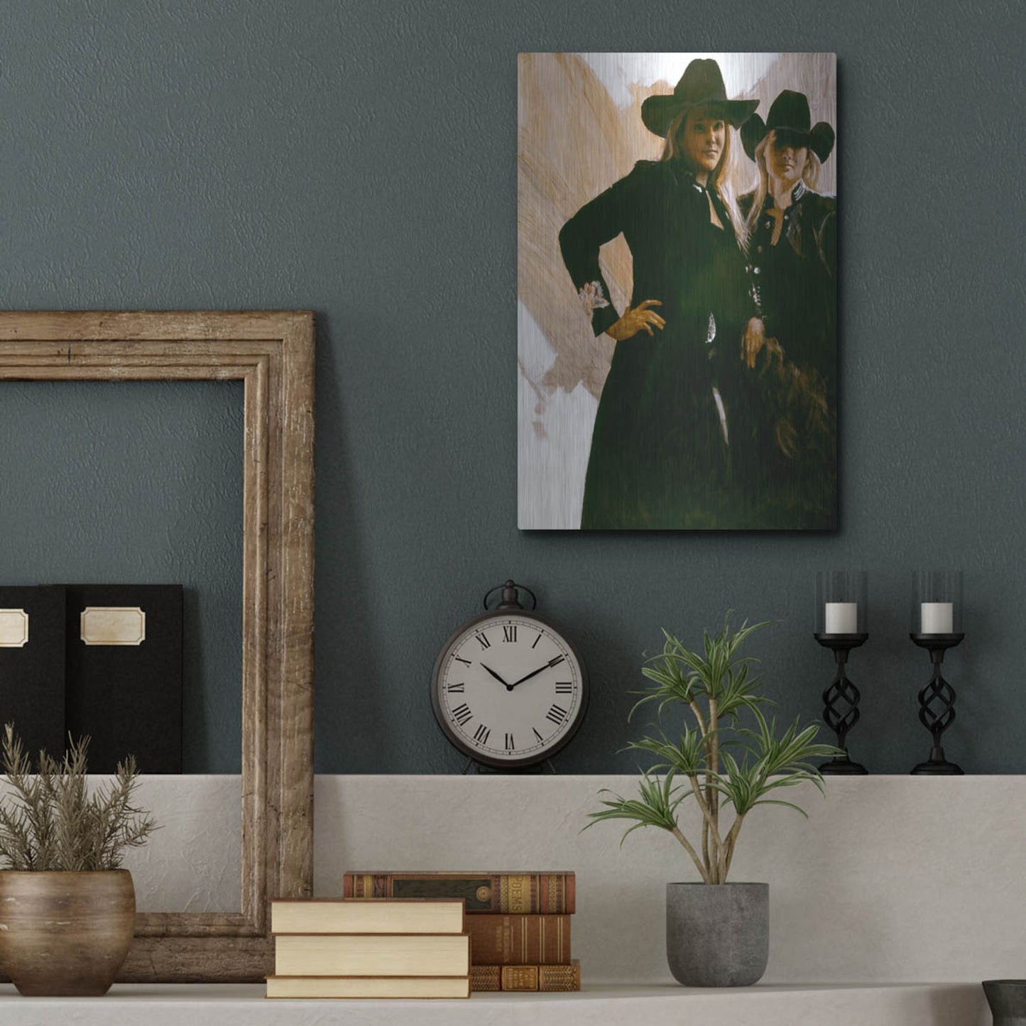 Luxe Metal Art 'Attitude' by J. E. Knauf, Metal Wall Art,12x16