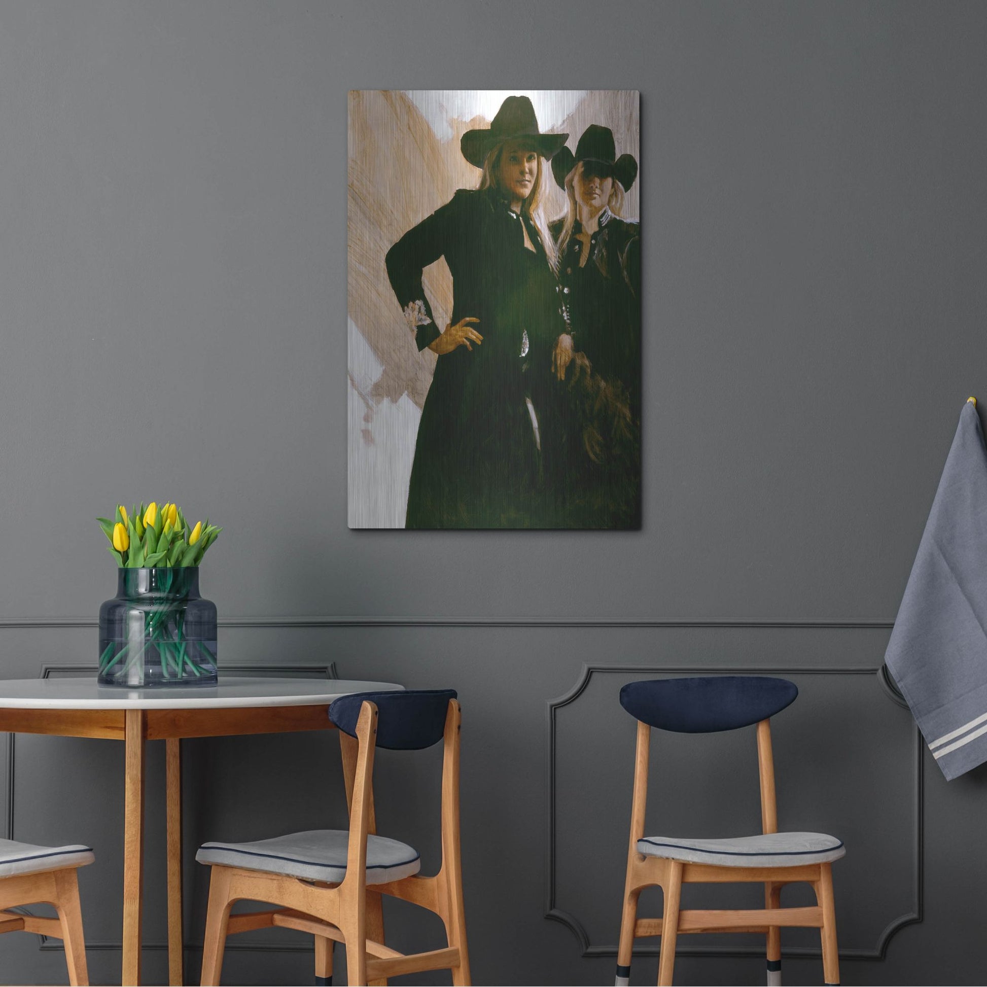 Luxe Metal Art 'Attitude' by J. E. Knauf, Metal Wall Art,24x36
