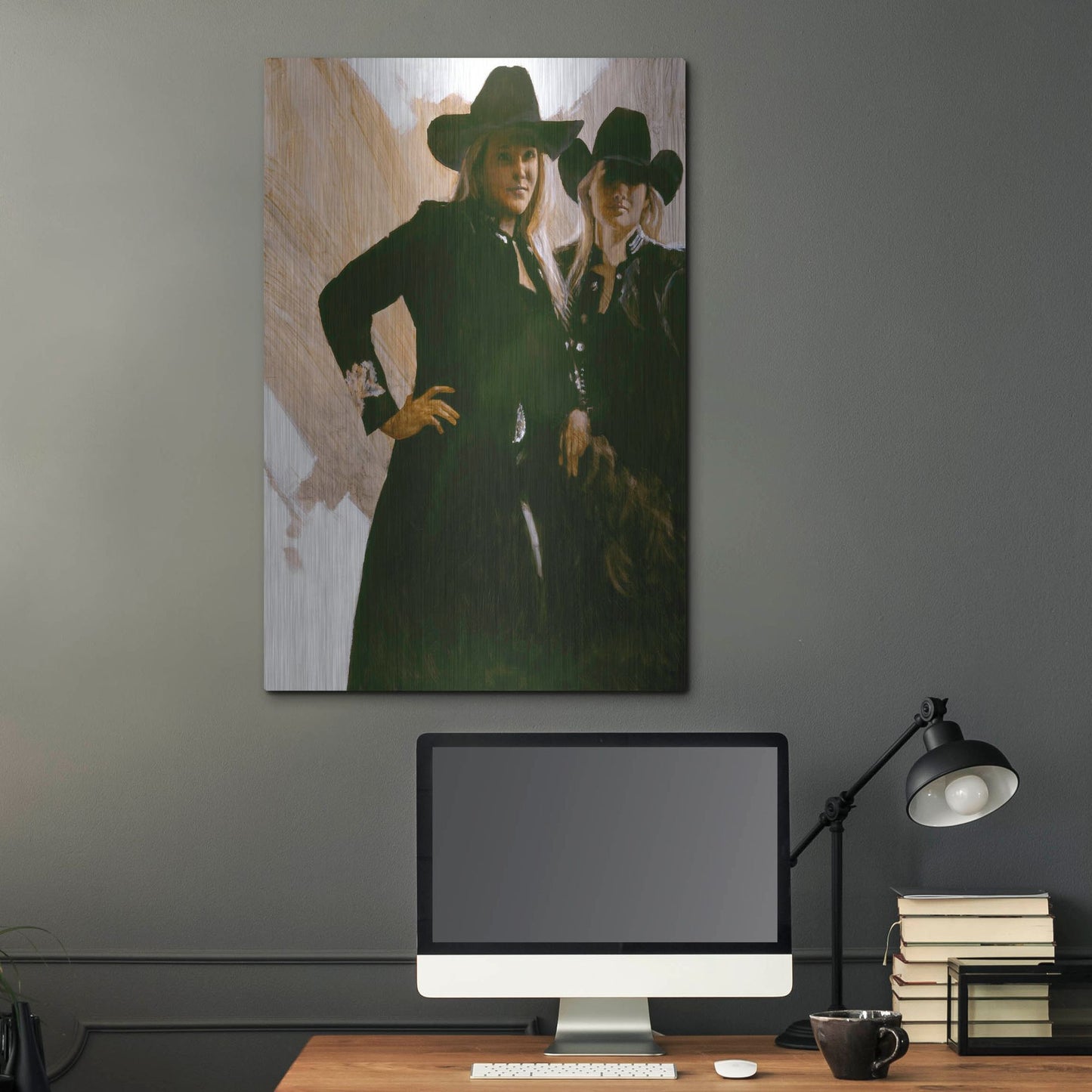 Luxe Metal Art 'Attitude' by J. E. Knauf, Metal Wall Art,24x36