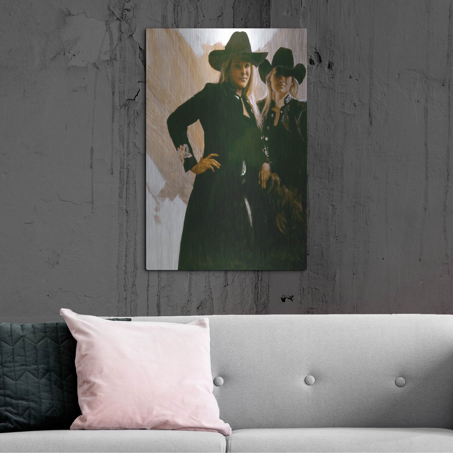 Luxe Metal Art 'Attitude' by J. E. Knauf, Metal Wall Art,24x36