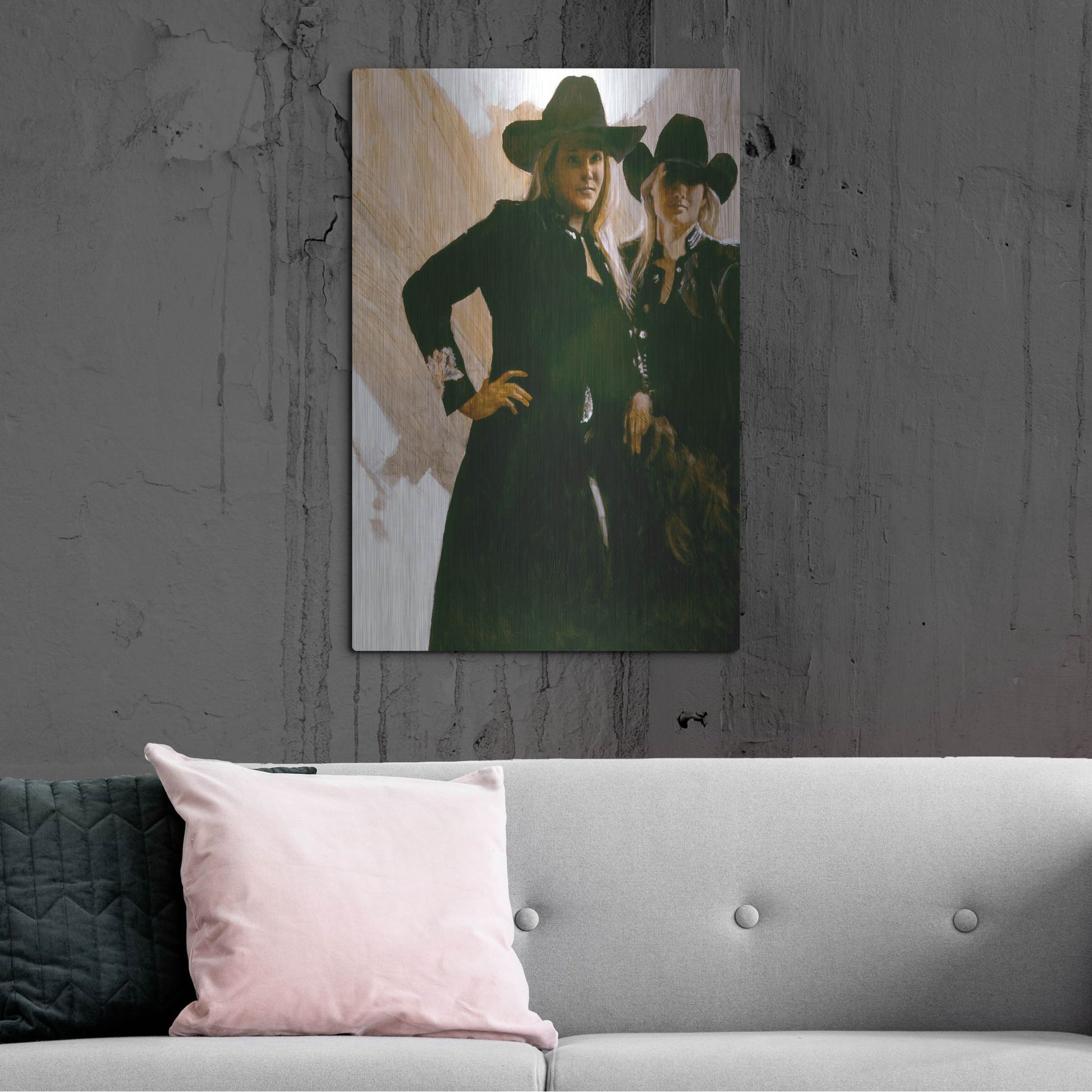 Luxe Metal Art 'Attitude' by J. E. Knauf, Metal Wall Art,24x36