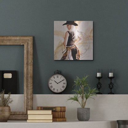 Luxe Metal Art 'Framed' by J. E. Knauf, Metal Wall Art,12x12