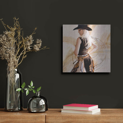 Luxe Metal Art 'Framed' by J. E. Knauf, Metal Wall Art,12x12