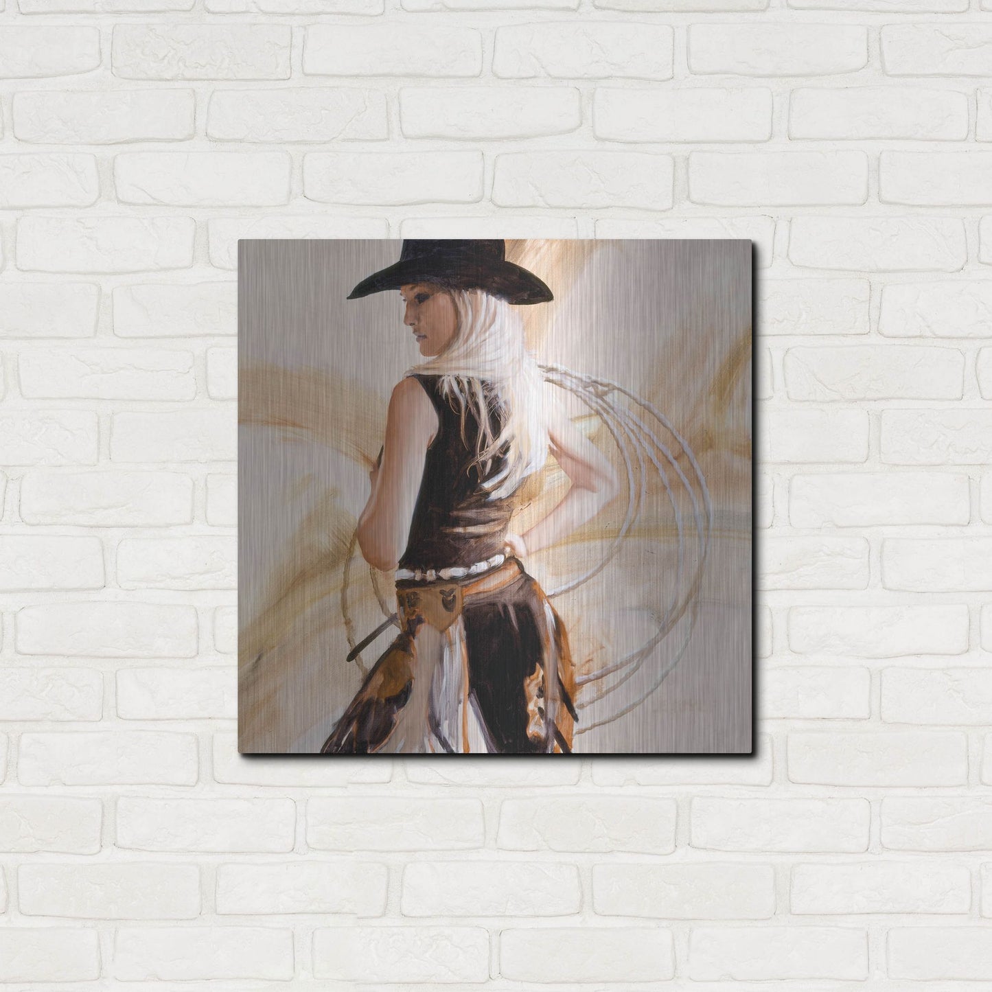 Luxe Metal Art 'Framed' by J. E. Knauf, Metal Wall Art,24x24