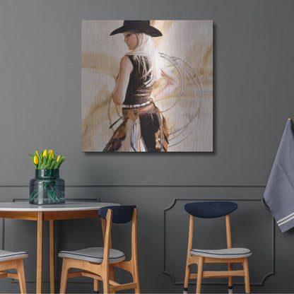 Luxe Metal Art 'Framed' by J. E. Knauf, Metal Wall Art,36x36