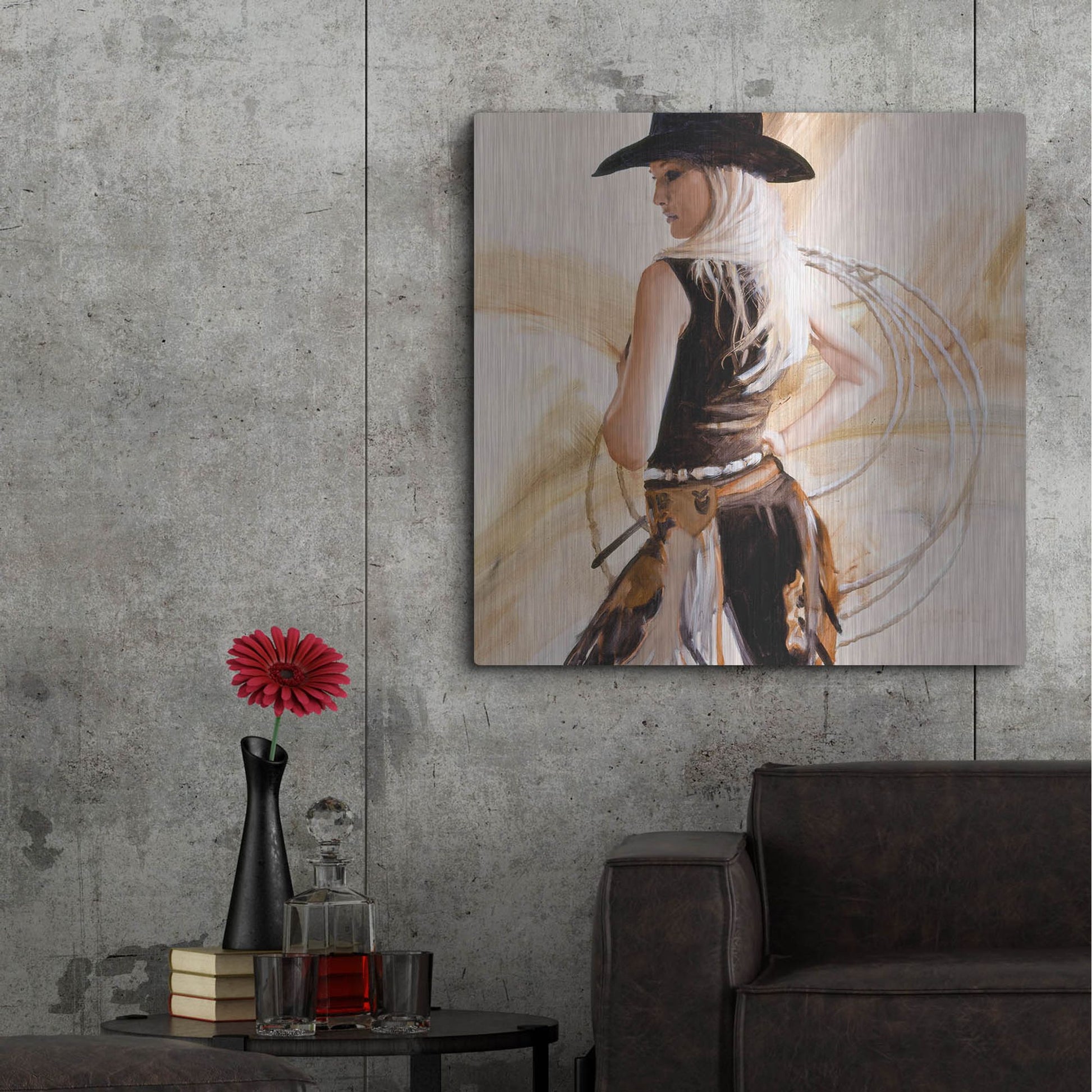 Luxe Metal Art 'Framed' by J. E. Knauf, Metal Wall Art,36x36