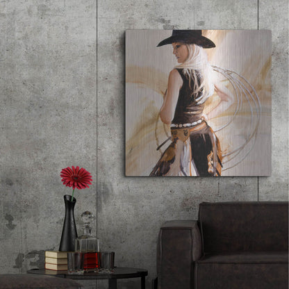 Luxe Metal Art 'Framed' by J. E. Knauf, Metal Wall Art,36x36