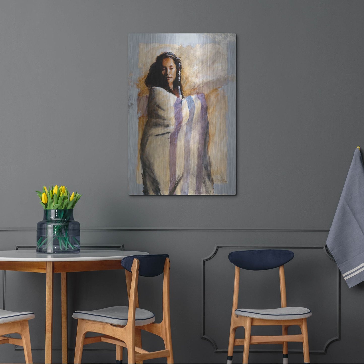 Luxe Metal Art 'Autumn Dance' by J. E. Knauf, Metal Wall Art,24x36