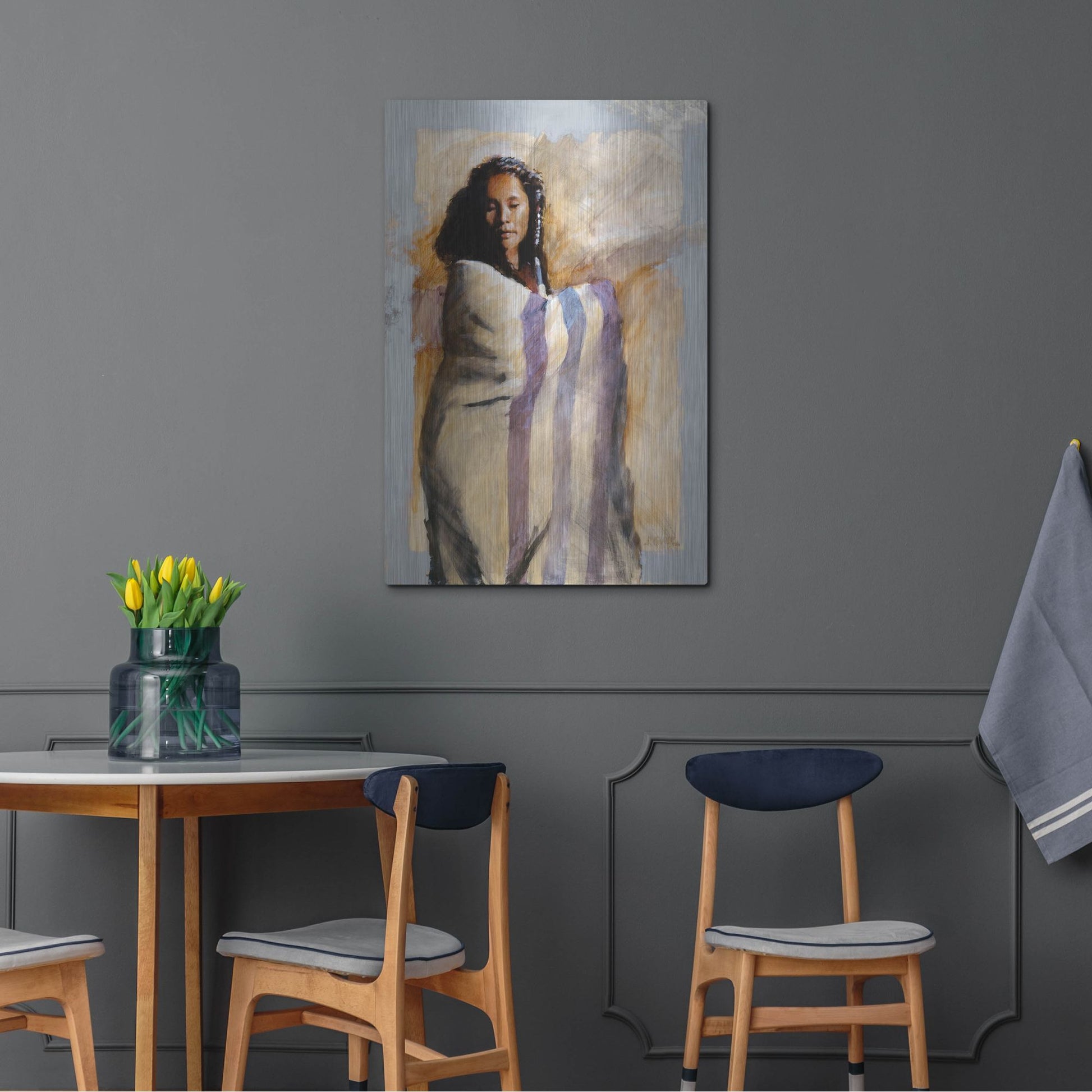 Luxe Metal Art 'Autumn Dance' by J. E. Knauf, Metal Wall Art,24x36