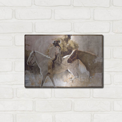 Luxe Metal Art 'In The Lead' by J. E. Knauf, Metal Wall Art,16x12