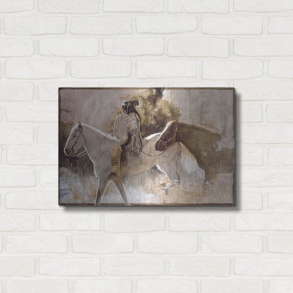 Luxe Metal Art 'In The Lead' by J. E. Knauf, Metal Wall Art,24x16