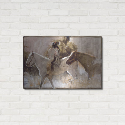 Luxe Metal Art 'In The Lead' by J. E. Knauf, Metal Wall Art,36x24