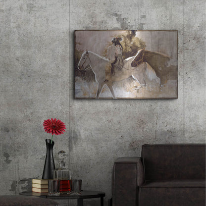 Luxe Metal Art 'In The Lead' by J. E. Knauf, Metal Wall Art,36x24