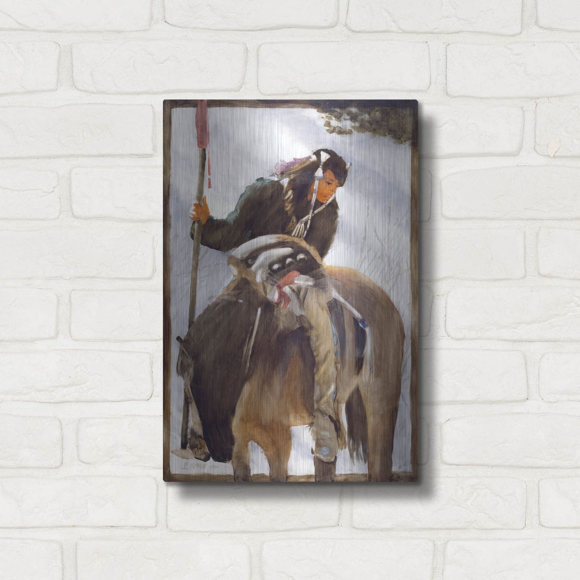 Luxe Metal Art 'Tracker' by J. E. Knauf, Metal Wall Art,12x16