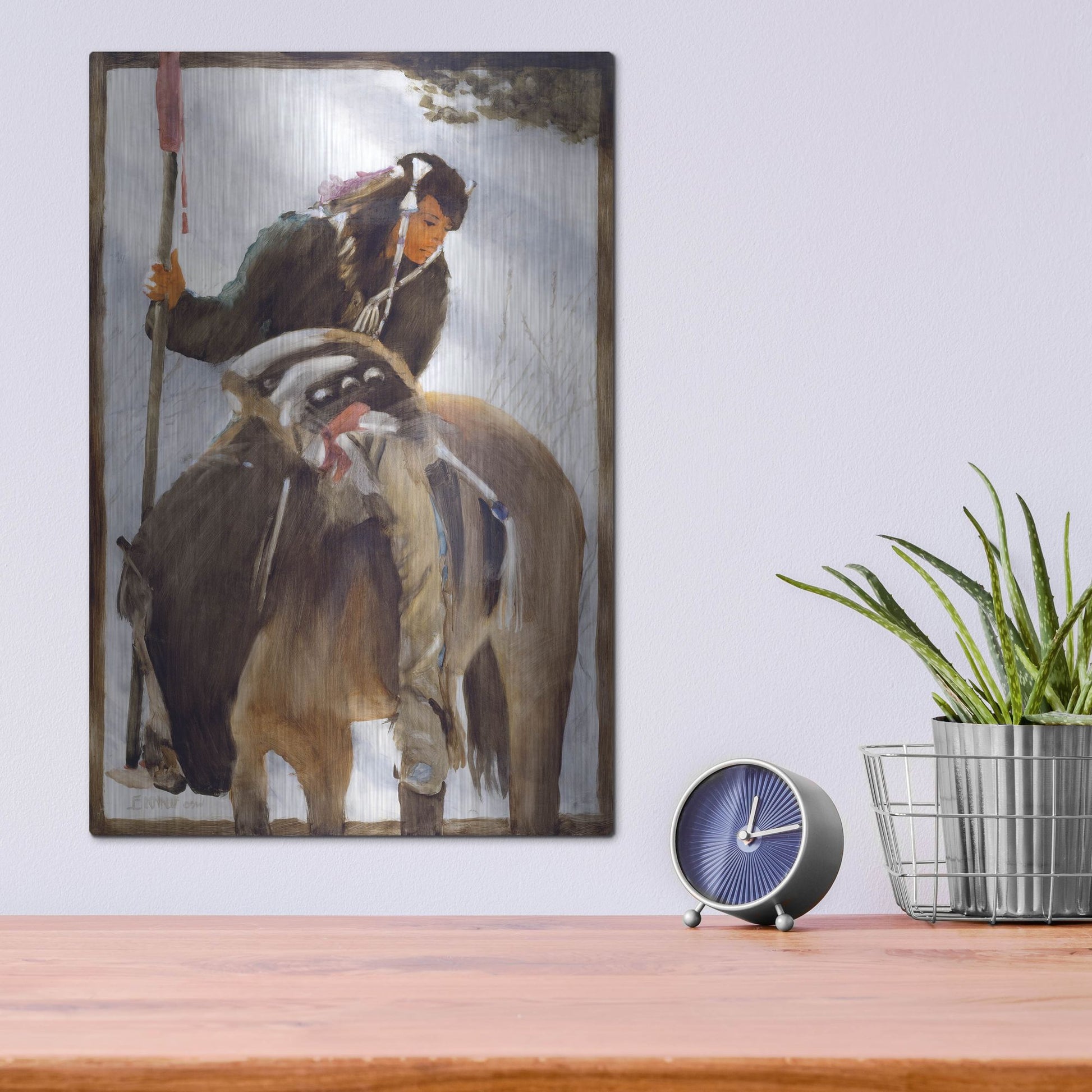 Luxe Metal Art 'Tracker' by J. E. Knauf, Metal Wall Art,12x16