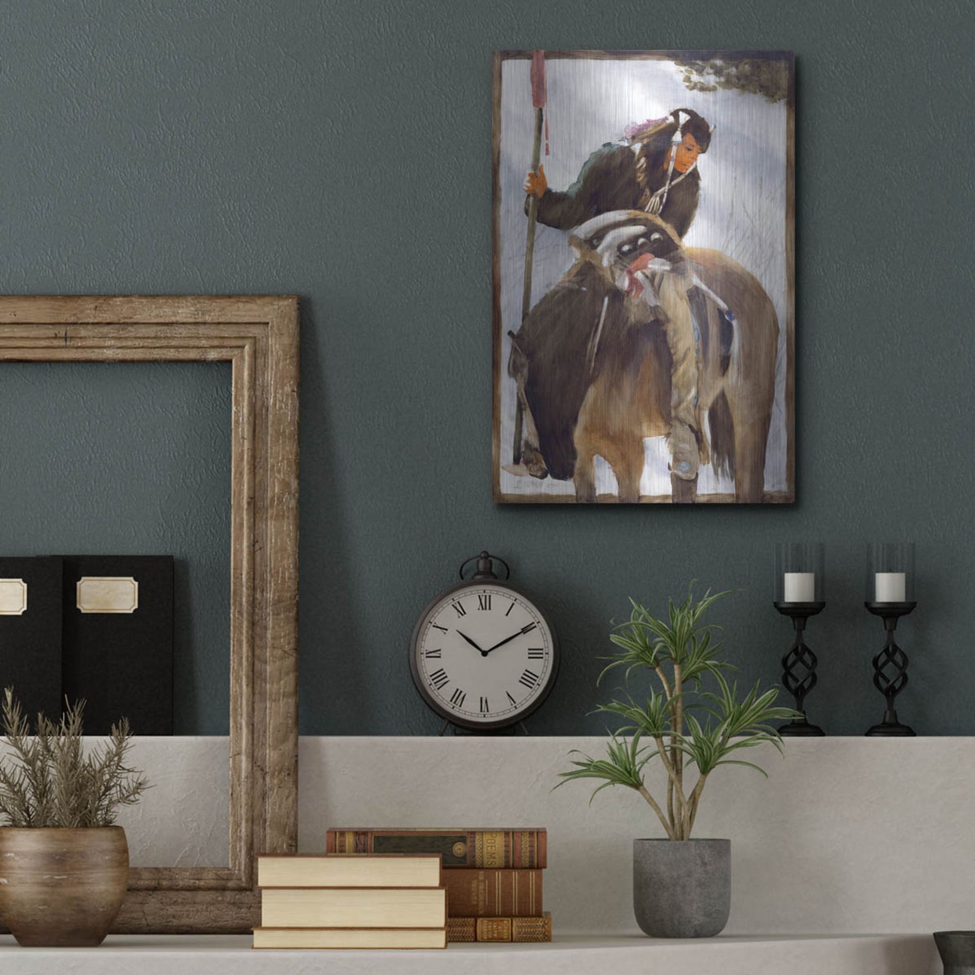 Luxe Metal Art 'Tracker' by J. E. Knauf, Metal Wall Art,12x16