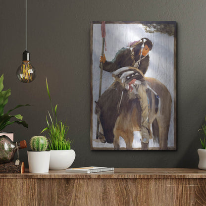 Luxe Metal Art 'Tracker' by J. E. Knauf, Metal Wall Art,12x16
