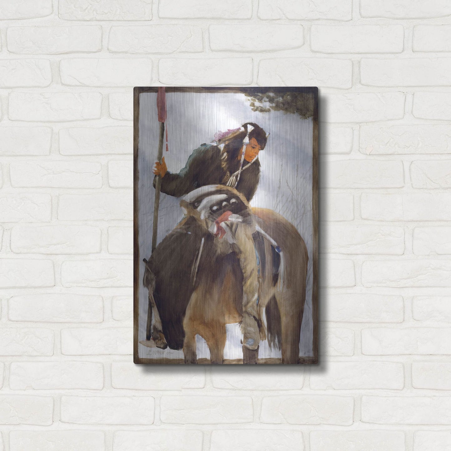 Luxe Metal Art 'Tracker' by J. E. Knauf, Metal Wall Art,16x24