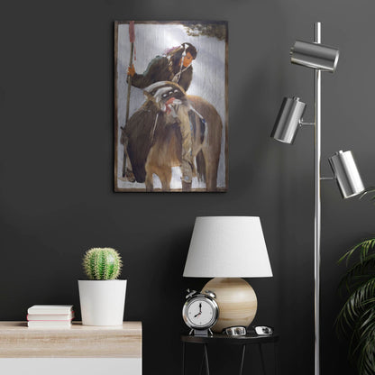 Luxe Metal Art 'Tracker' by J. E. Knauf, Metal Wall Art,16x24