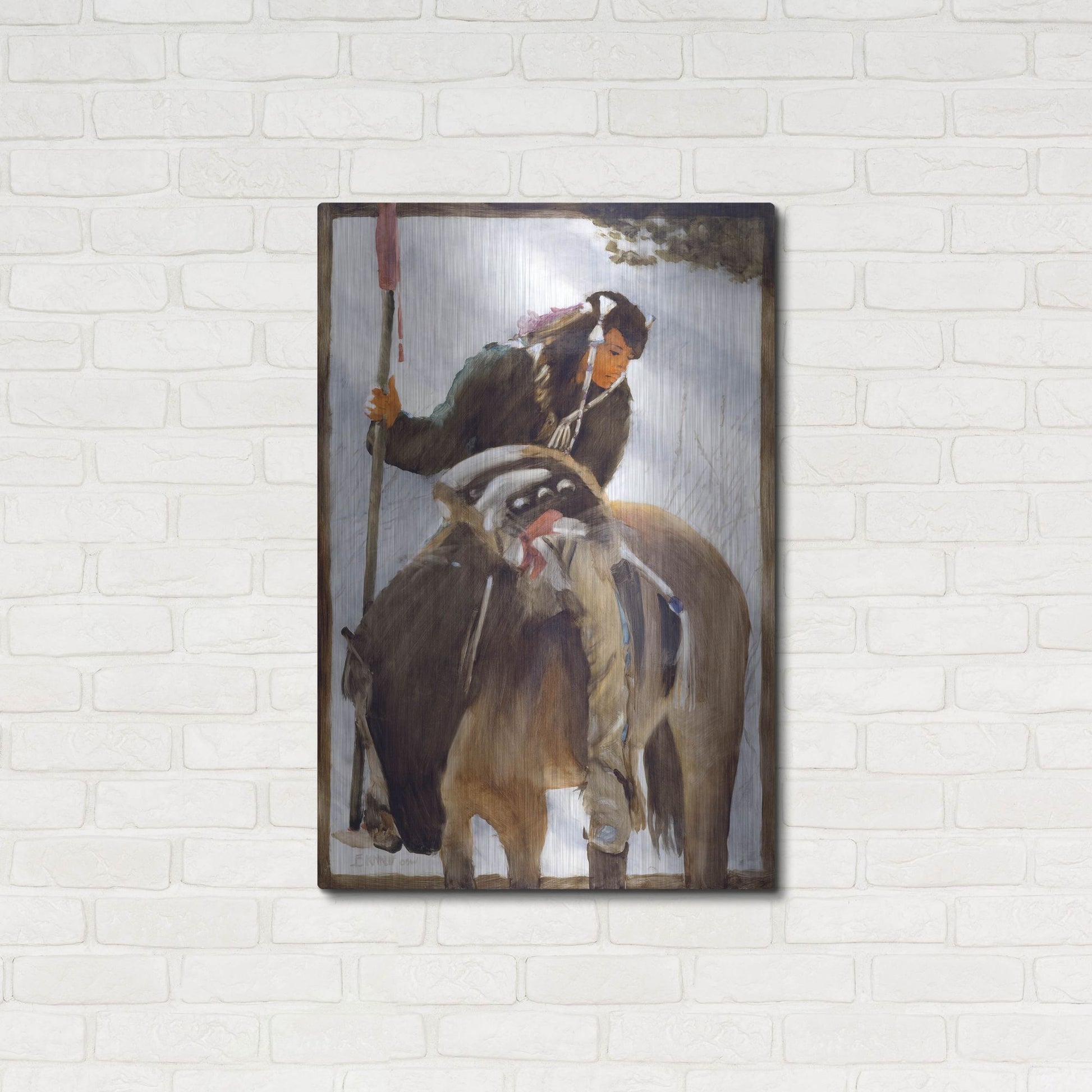 Luxe Metal Art 'Tracker' by J. E. Knauf, Metal Wall Art,24x36