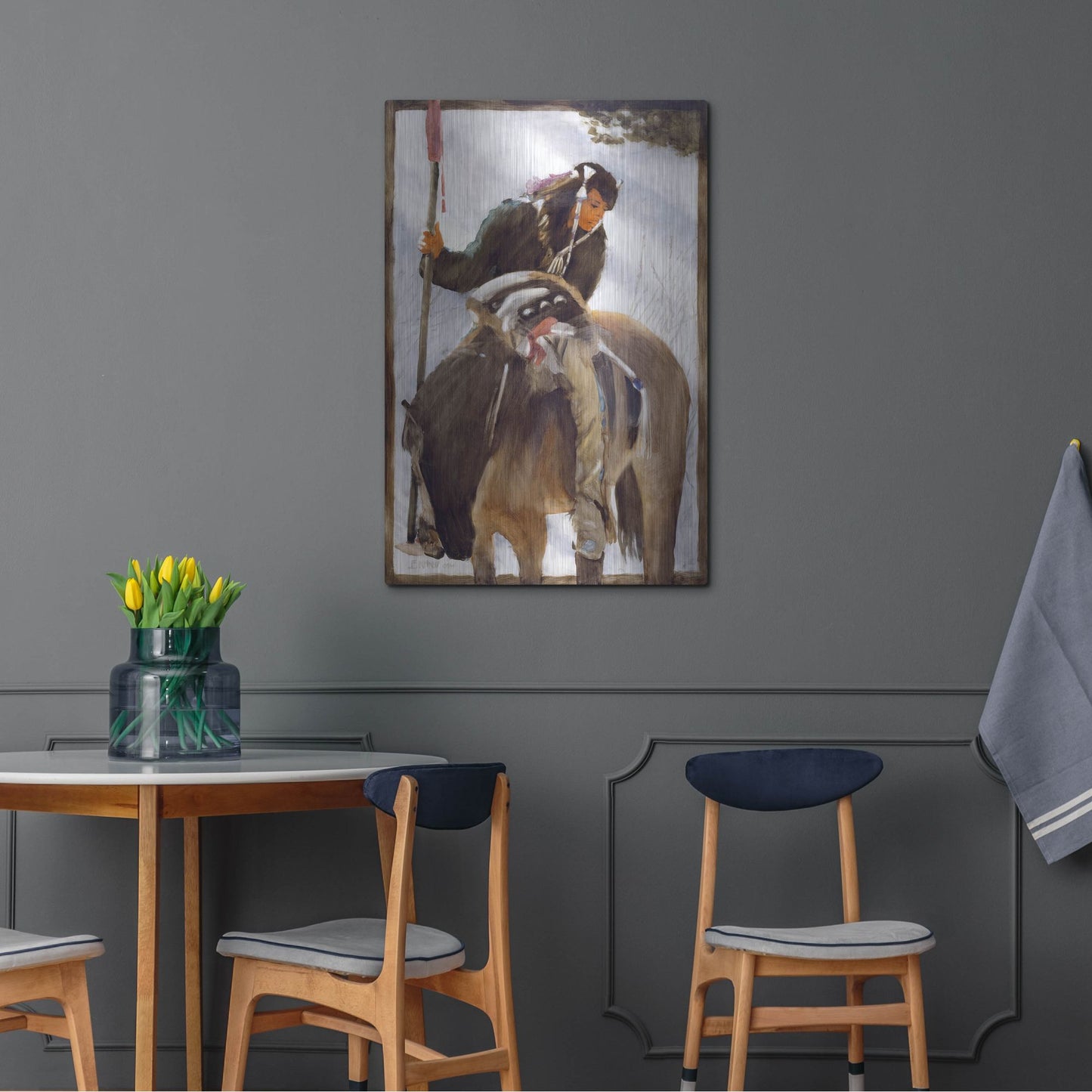 Luxe Metal Art 'Tracker' by J. E. Knauf, Metal Wall Art,24x36