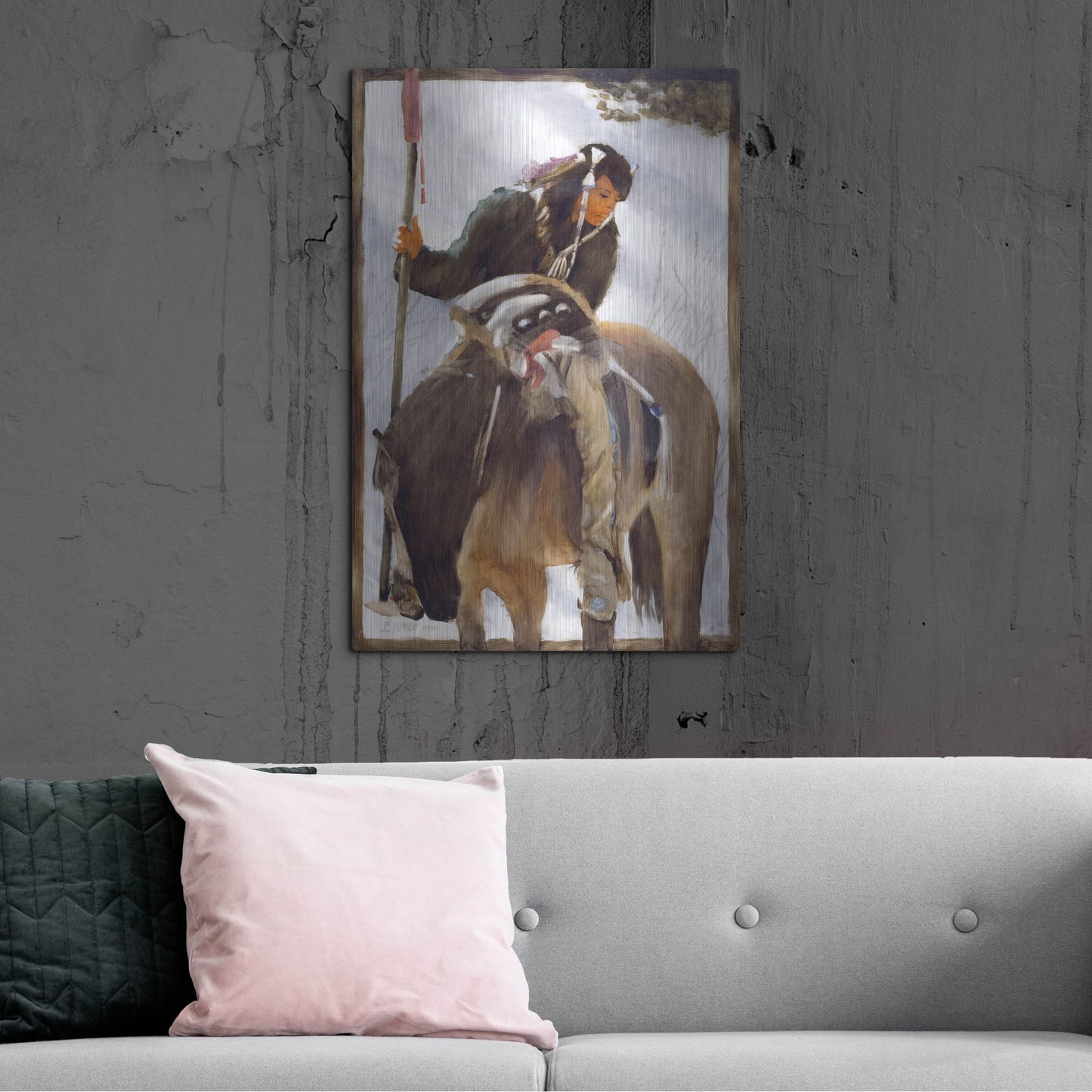 Luxe Metal Art 'Tracker' by J. E. Knauf, Metal Wall Art,24x36