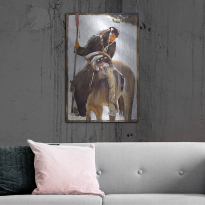 Luxe Metal Art 'Tracker' by J. E. Knauf, Metal Wall Art,24x36
