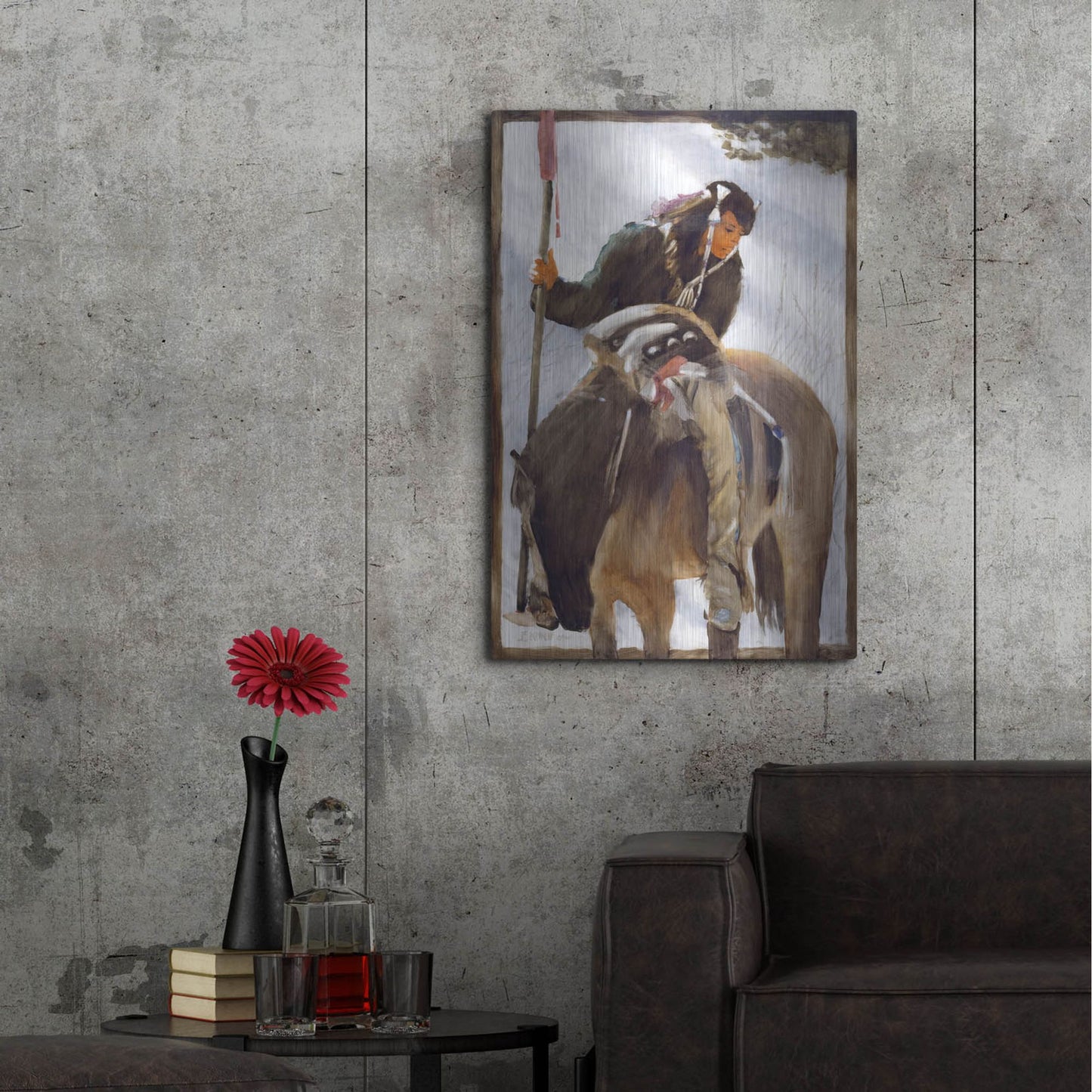 Luxe Metal Art 'Tracker' by J. E. Knauf, Metal Wall Art,24x36