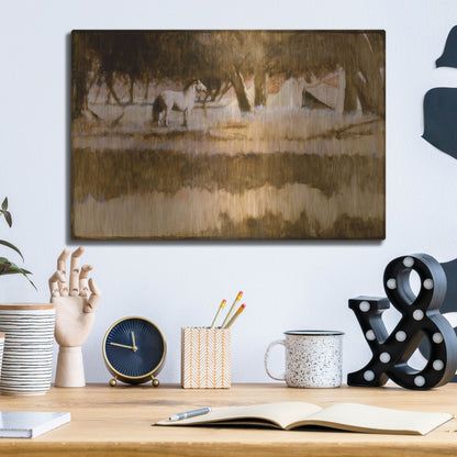Luxe Metal Art 'Home' by J. E. Knauf, Metal Wall Art,16x12