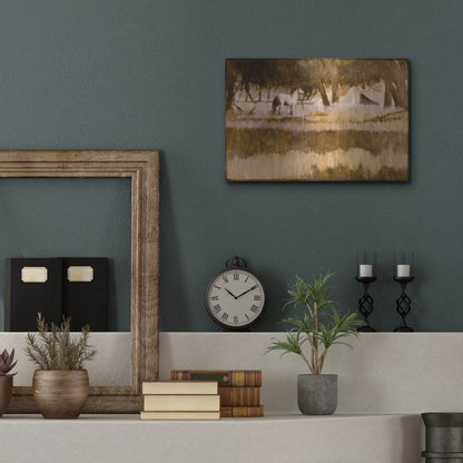 Luxe Metal Art 'Home' by J. E. Knauf, Metal Wall Art,16x12