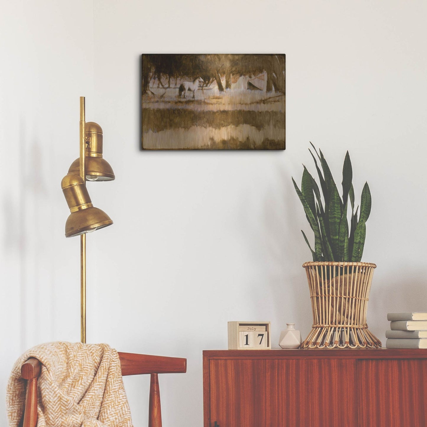 Luxe Metal Art 'Home' by J. E. Knauf, Metal Wall Art,24x16