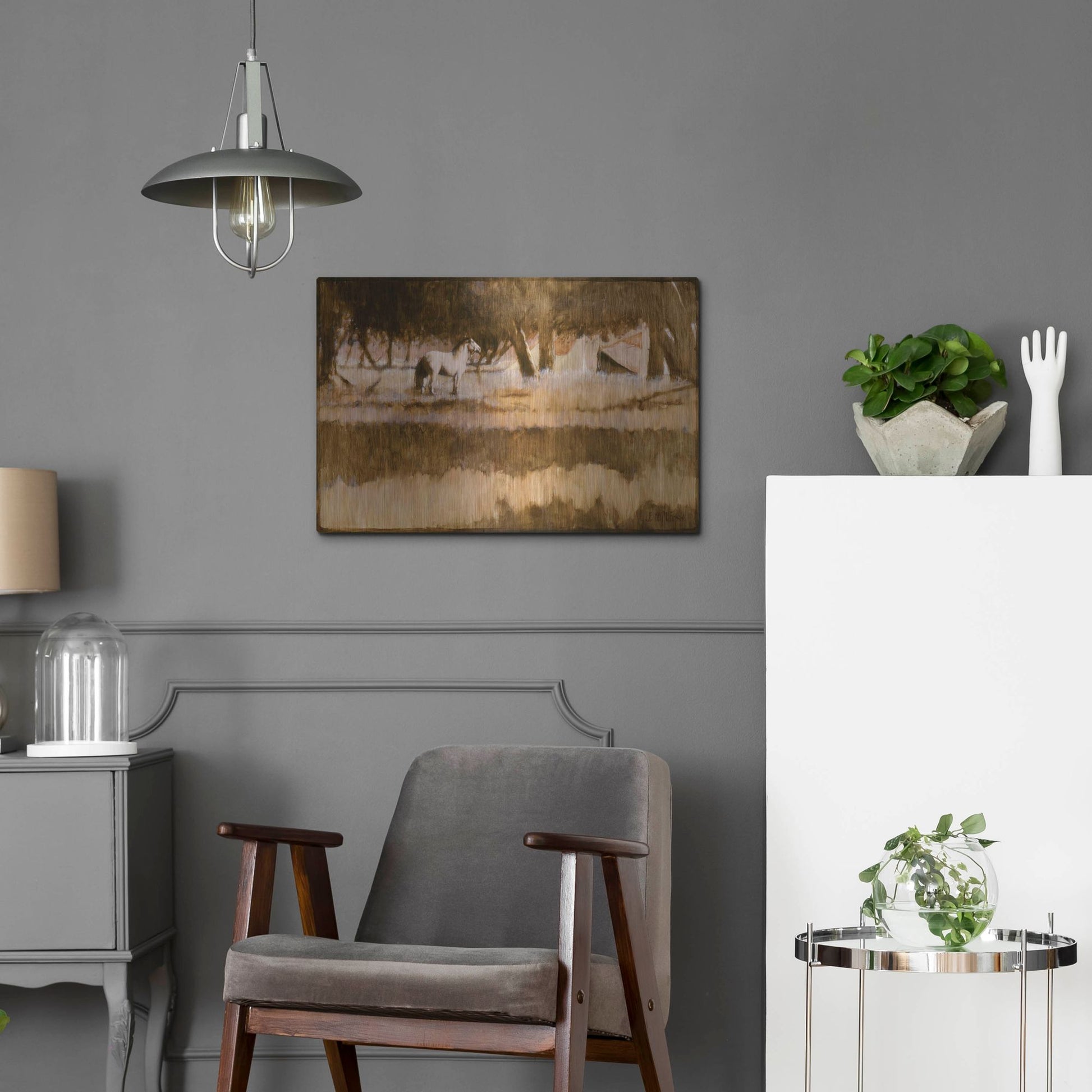 Luxe Metal Art 'Home' by J. E. Knauf, Metal Wall Art,24x16