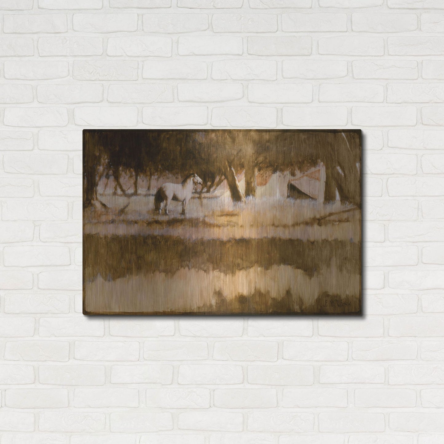 Luxe Metal Art 'Home' by J. E. Knauf, Metal Wall Art,36x24