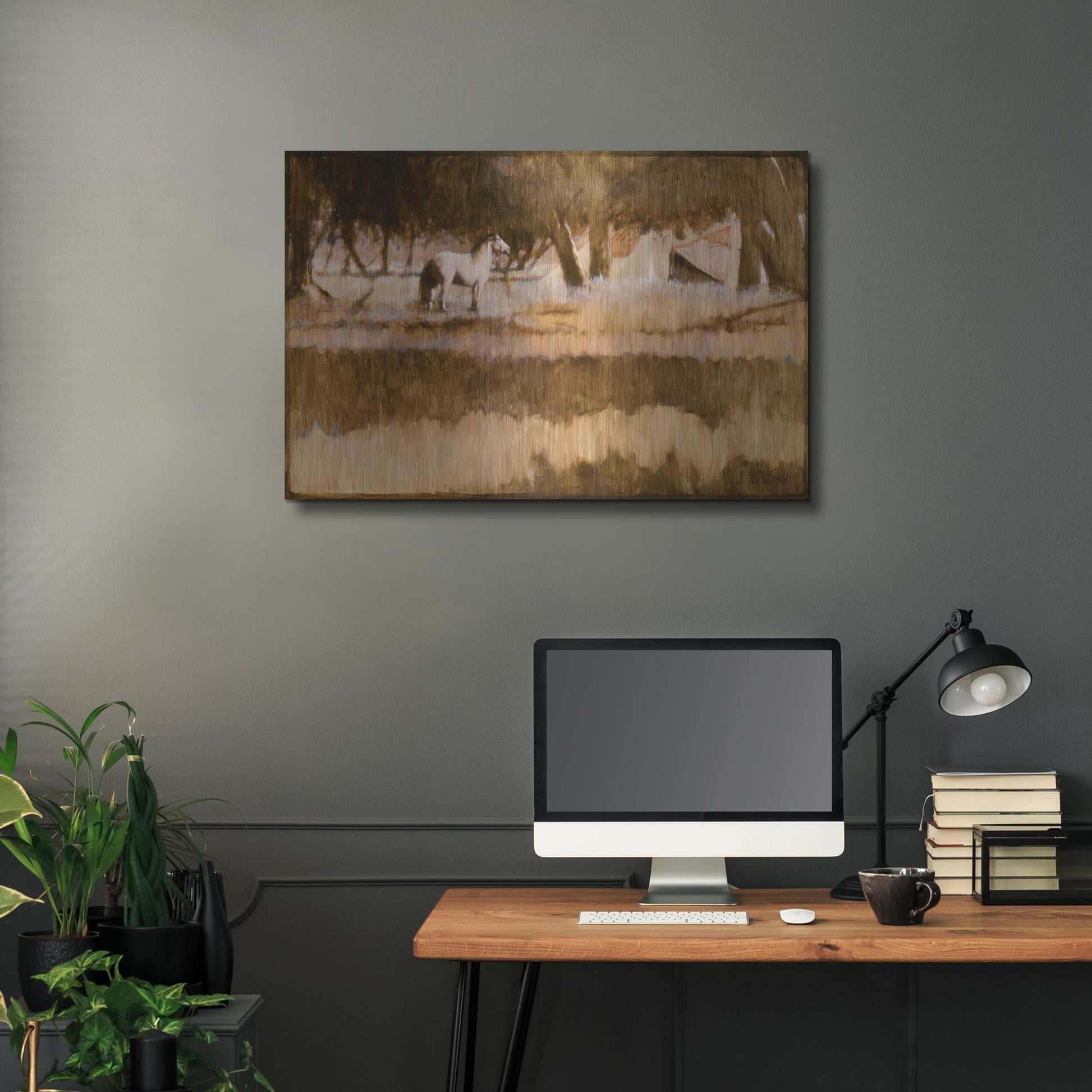 Luxe Metal Art 'Home' by J. E. Knauf, Metal Wall Art,36x24