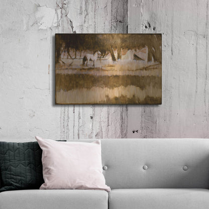 Luxe Metal Art 'Home' by J. E. Knauf, Metal Wall Art,36x24