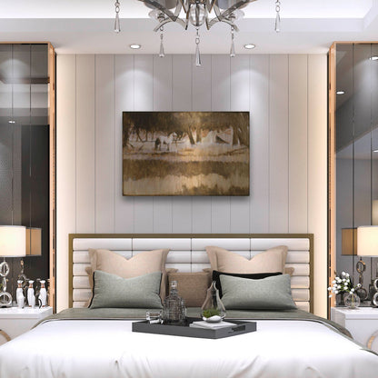 Luxe Metal Art 'Home' by J. E. Knauf, Metal Wall Art,36x24