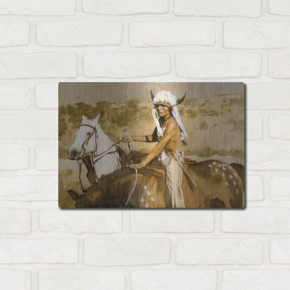 Luxe Metal Art 'Procurement' by J. E. Knauf, Metal Wall Art,16x12