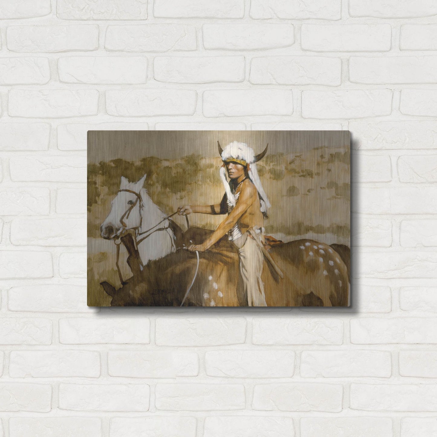 Luxe Metal Art 'Procurement' by J. E. Knauf, Metal Wall Art,24x16