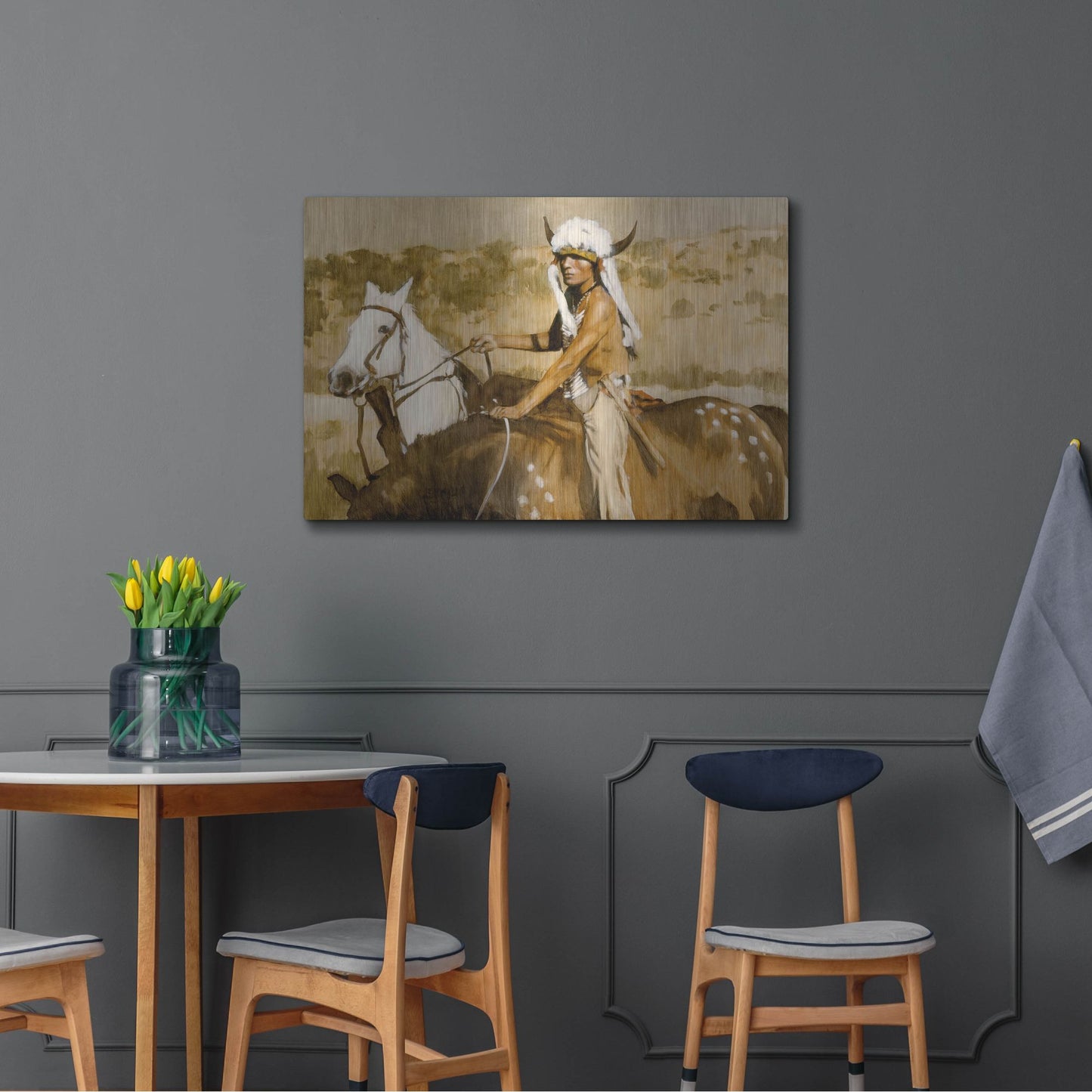 Luxe Metal Art 'Procurement' by J. E. Knauf, Metal Wall Art,36x24
