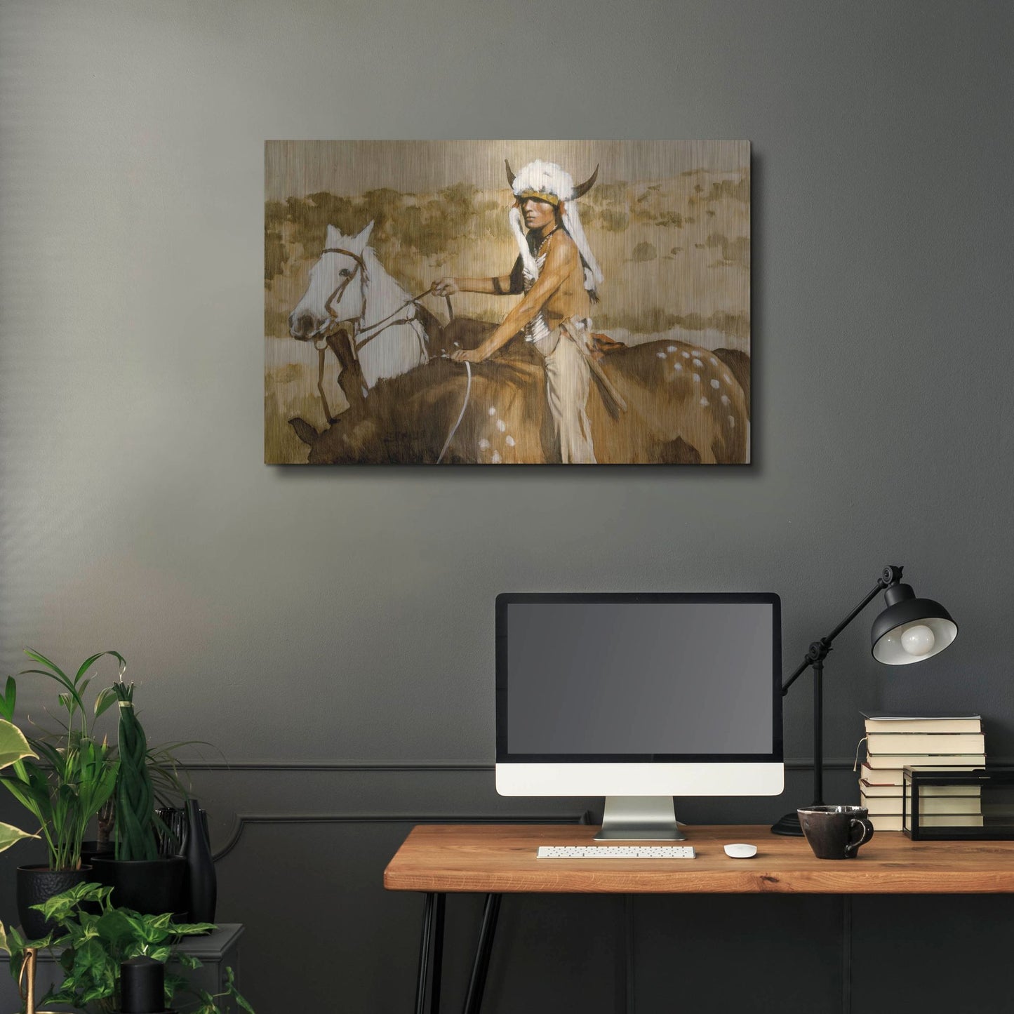 Luxe Metal Art 'Procurement' by J. E. Knauf, Metal Wall Art,36x24