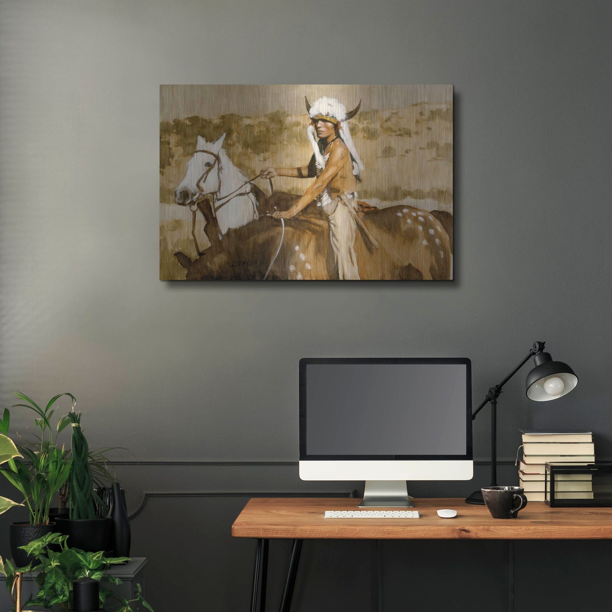 Luxe Metal Art 'Procurement' by J. E. Knauf, Metal Wall Art,36x24