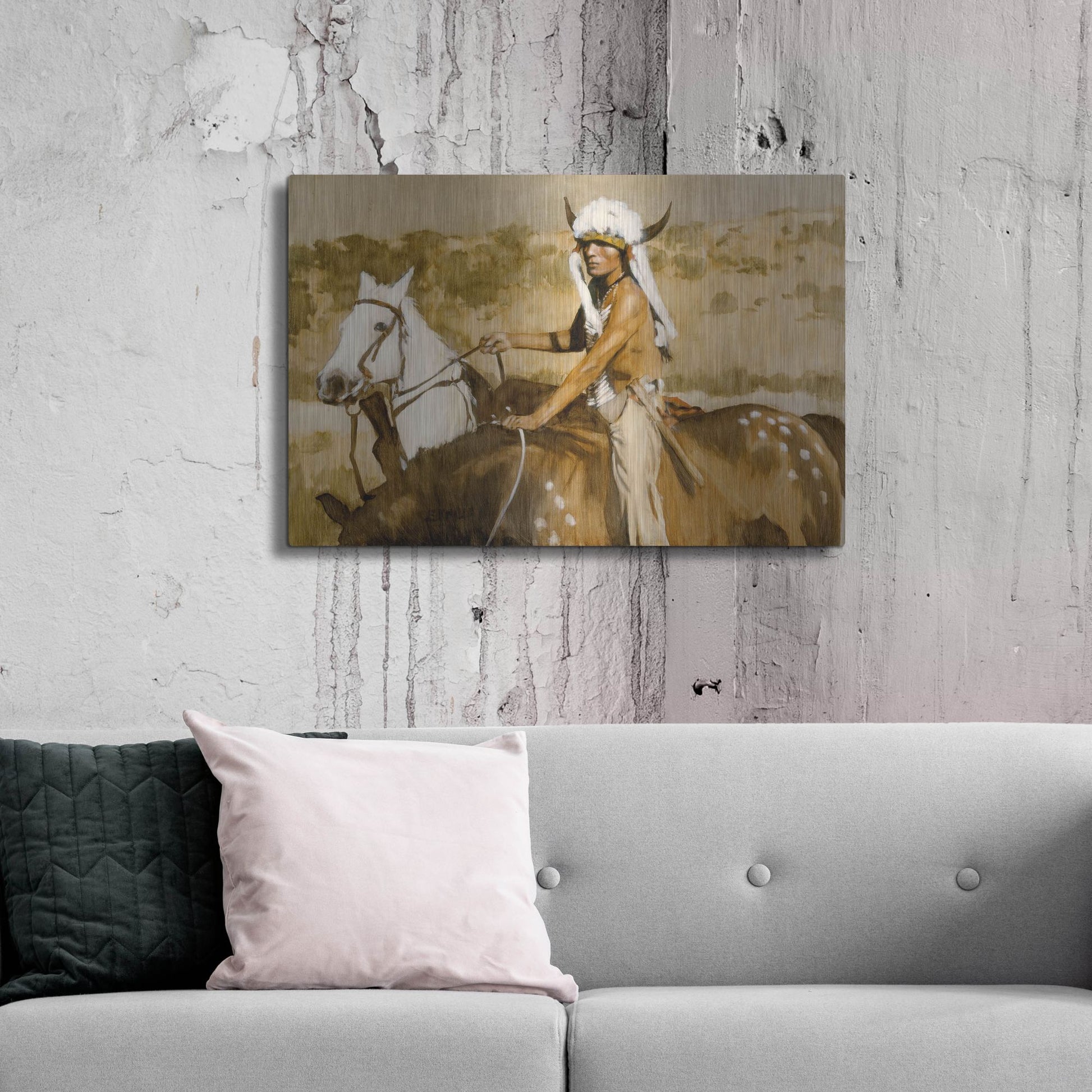 Luxe Metal Art 'Procurement' by J. E. Knauf, Metal Wall Art,36x24