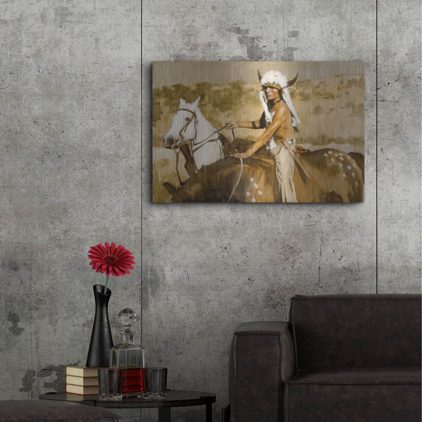 Luxe Metal Art 'Procurement' by J. E. Knauf, Metal Wall Art,36x24