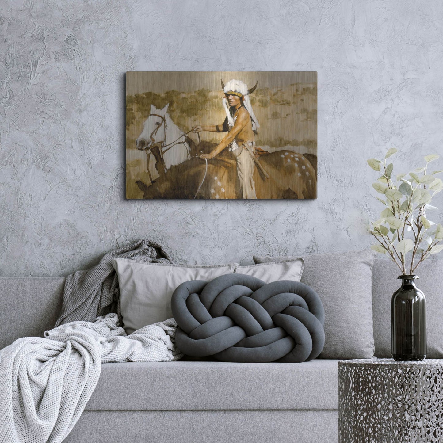 Luxe Metal Art 'Procurement' by J. E. Knauf, Metal Wall Art,36x24