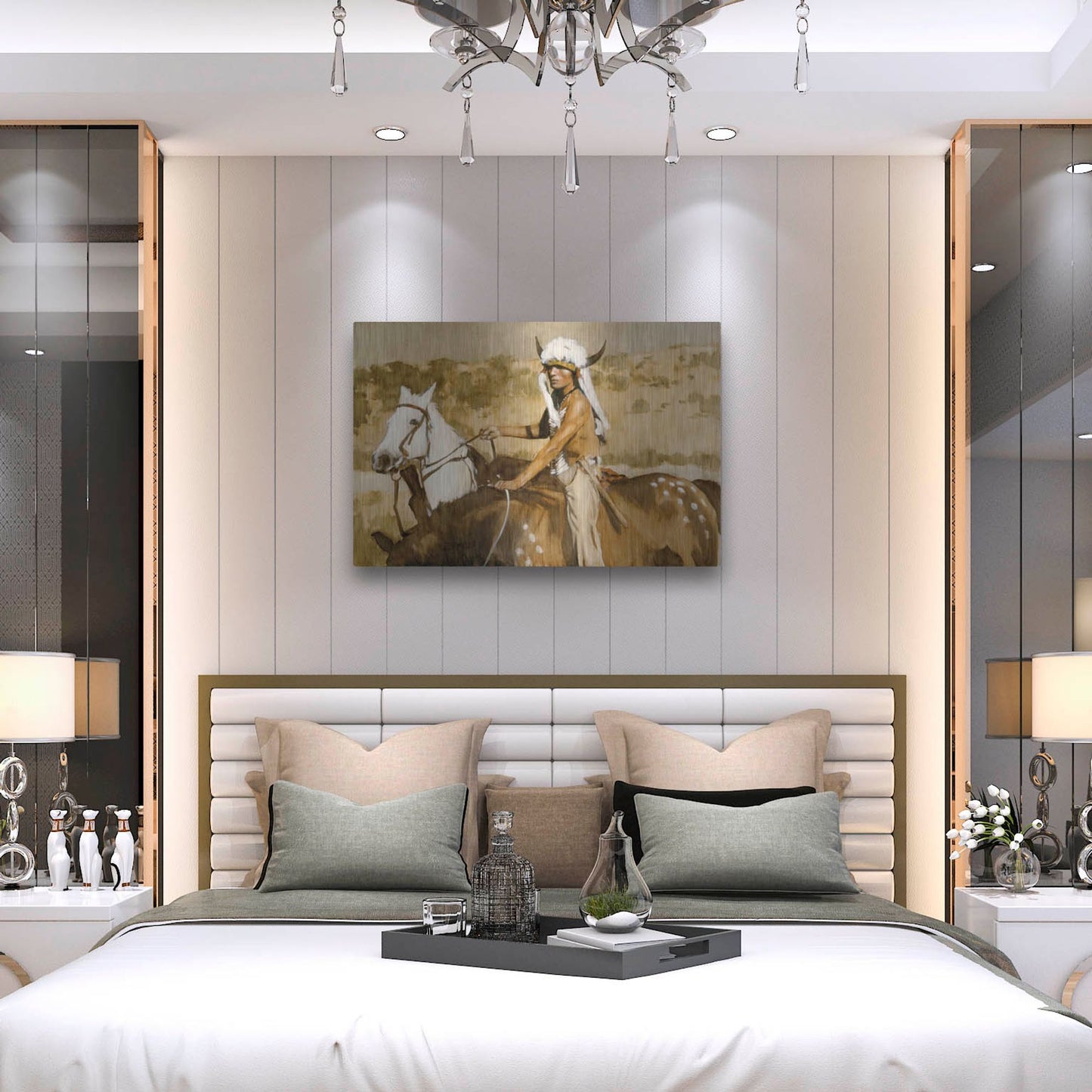 Luxe Metal Art 'Procurement' by J. E. Knauf, Metal Wall Art,36x24